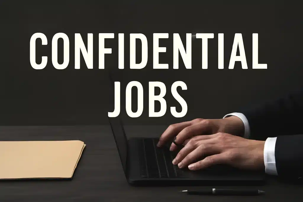 Confidential jobs