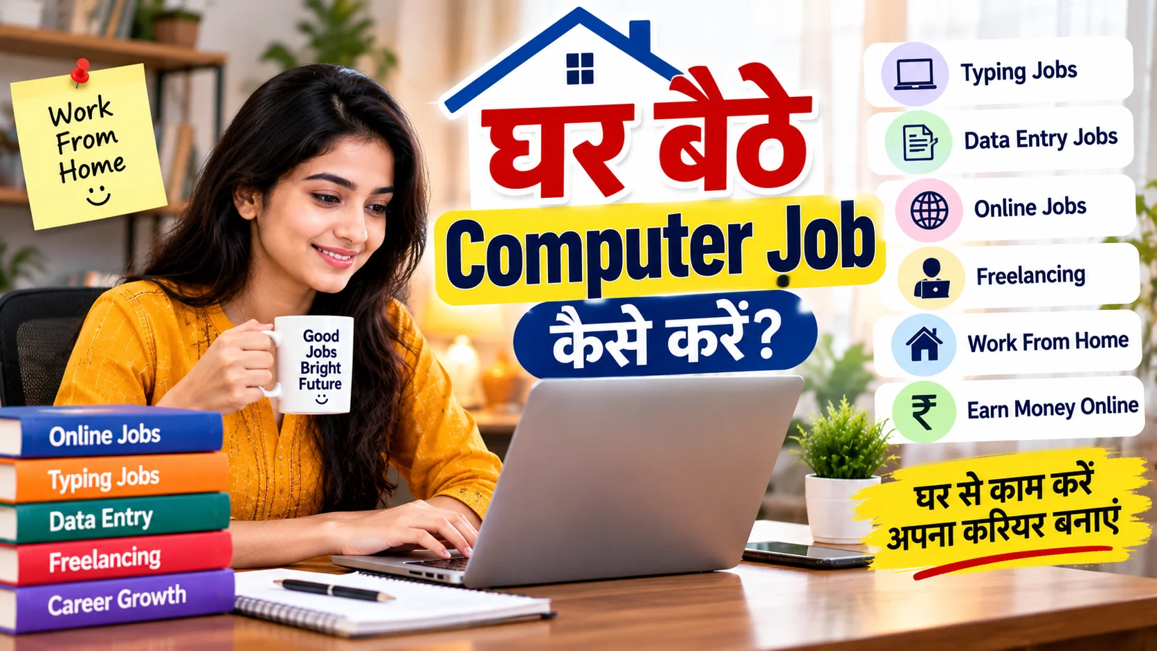 Ghar Baithe Computer Job