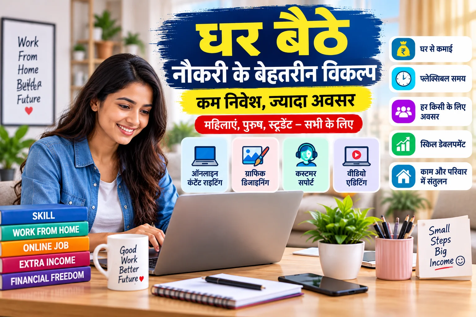 Ghar baithe: क्या-क्या काम कर सकते हैं? कमाने के तरीके