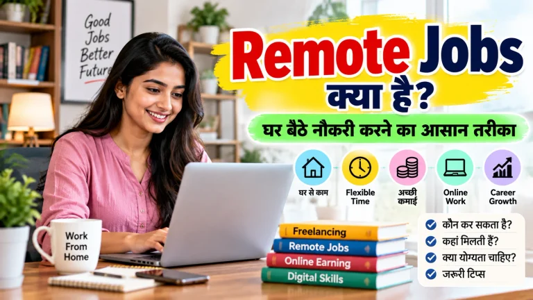 Remote Jobs क्या हैं? भारत में रिमोट जॉब्स कैसे खोजें? घर बैठे ऑनलाइन कम