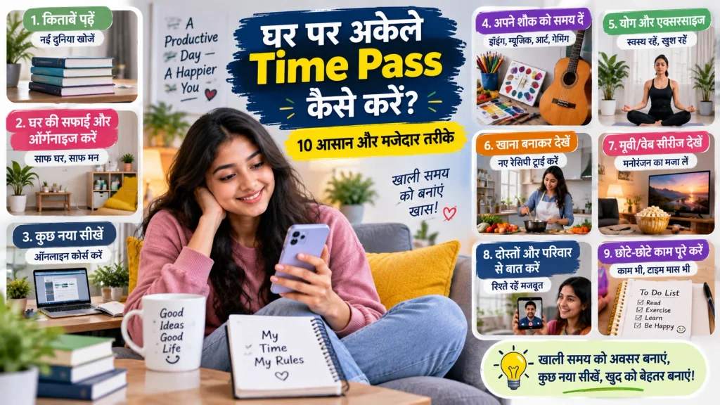 घर पर अकेले टाइम पास ऐसे करे