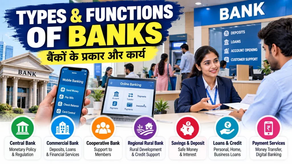 types and functions of banks