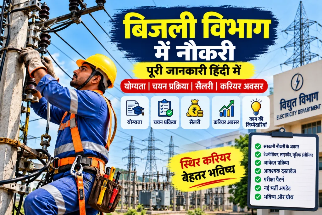 बिजली विभाग में नौकरी कैसे पाएँ