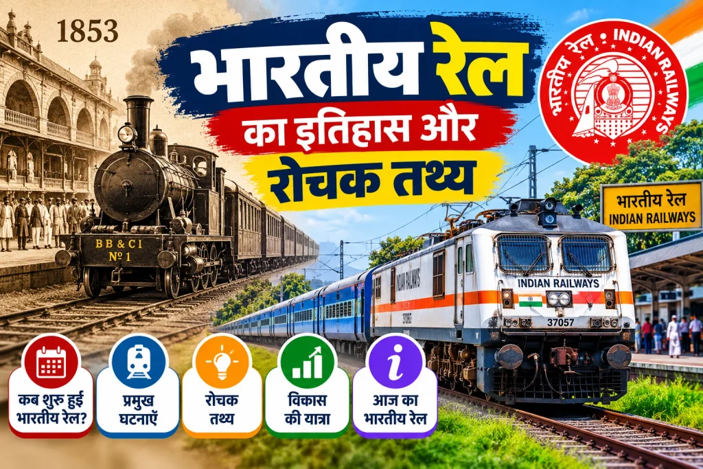भारतीय रेल: इतिहास, महत्व और रोचक 