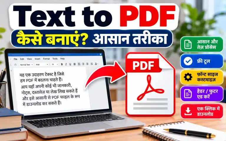 Text to PDF – Convert Text to PDF Online Free (Mobile & PC Guide)