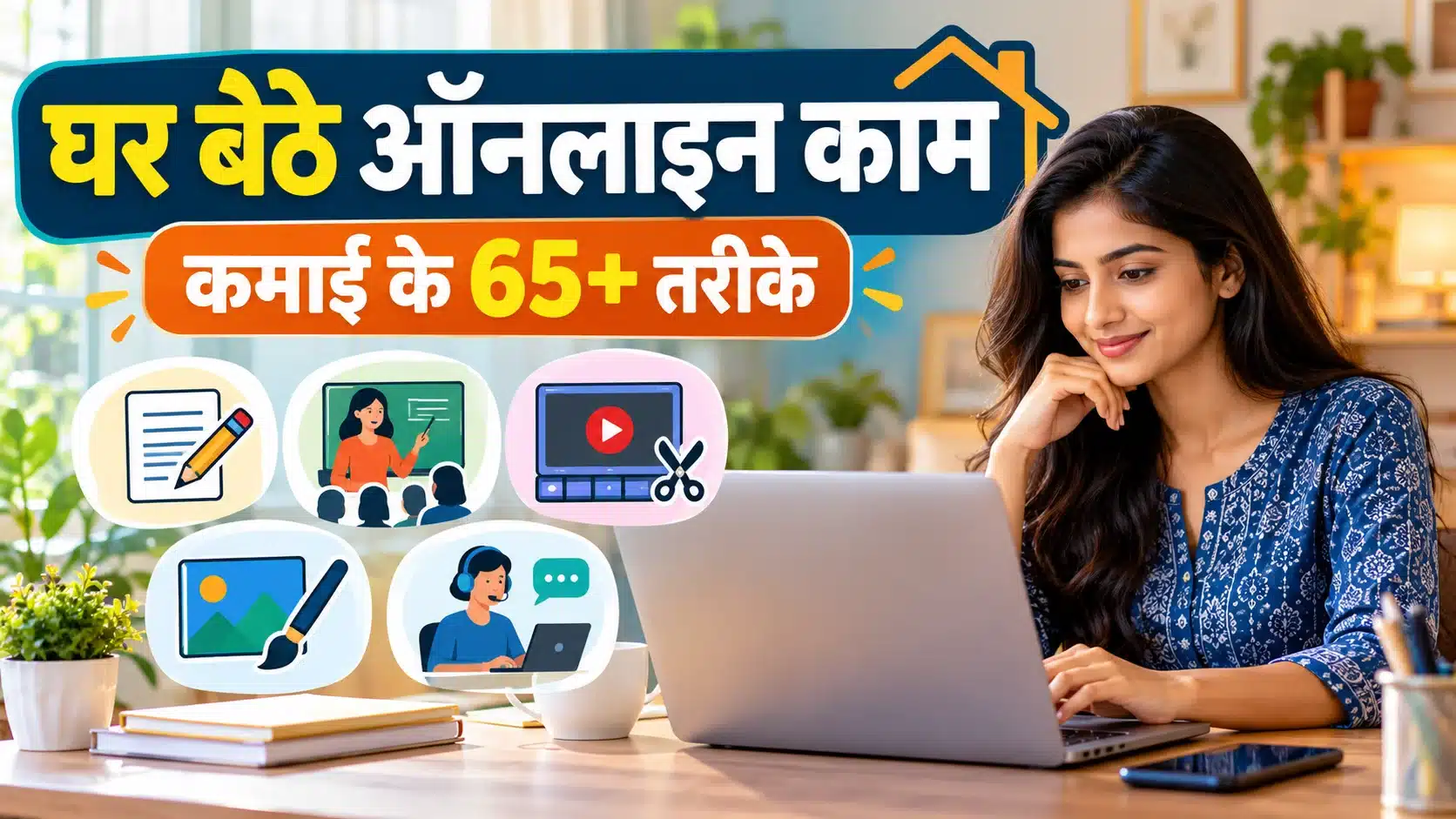 घर बैठे ऑनलाइन काम